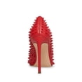 thumbnail image 5 of Steve Madden Vala Spike Red Stud Printed High Stiletto Pointed Toe Dress Pumps, 5 of 5