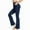 Navy, variant on Fsqjgq Yoga Pants Flare Leggings for Women Casual Solid High Waisted Bell Bottoms Flared Trousers Fitness Workout Leggings Dark Gray M