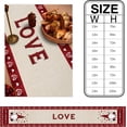 thumbnail image 6 of Newhomestyle Valentine's Day Gnome Table Runner 13 x 72 inch Happy Valentines Day Cute Gnome Heart Red Plaid Linen Table Runner Non-Slip Dresser Scarves, 6 of 9