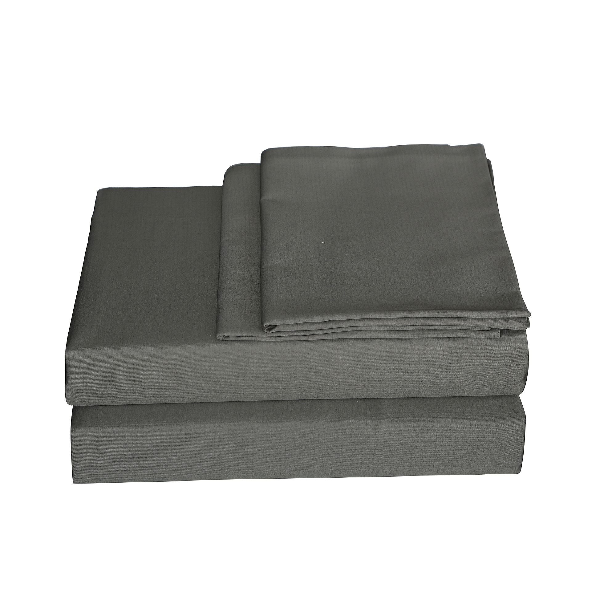 Just Linen 300 TC 100 Cotton Sateen, King 4 Piece Sheet Set with Deep