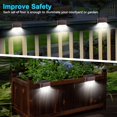 thumbnail image 5 of GRNSHTS Solar Deck Lights Outdoor, 4 Pack Fence Post Solar Lights, Solar Step Lights Outdoor Waterproof for Outdoor Pathway, Yard, Patio, Stairs, Step and Fences, 5 of 8