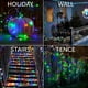 thumbnail image 4 of Luces de cuerda solares para exteriores, luces de centelleo solares de alambre de cobre para decoración navideña de fiesta de jardín Afortunado Sencillez, 4 of 5