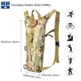 thumbnail image 6 of 1Pc 3L Tactical Hydration Pack  Water Bladder Adjustable Water Drink Backpack For Hiking Cycling Climbing Running, 6 of 10