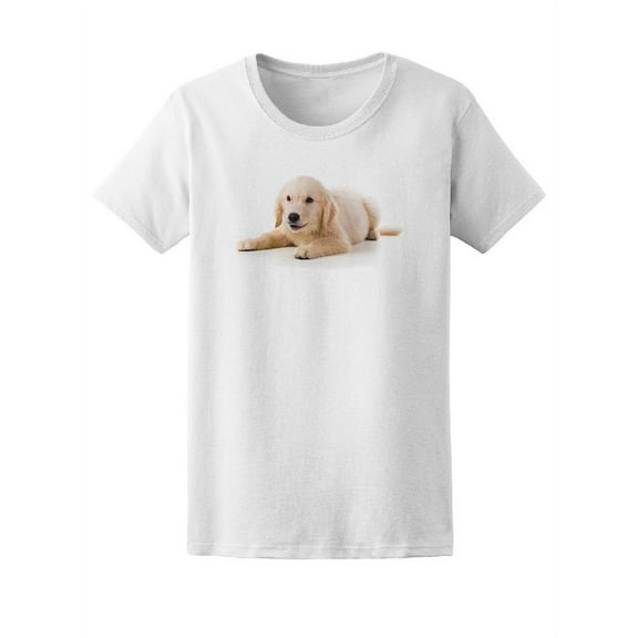Adorable Golden Retriever Puppy T-Shirt Women -Image by Shutterstock, Female x-Large