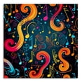 thumbnail image 2 of OWNSERIES Colorful Note Pattern Canvas Wall Art Paintings for Living Room Canvas Frameless Print Wall Artworks Bedroom Decoration office Wall decor, 2 of 5