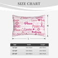 thumbnail image 4 of Xecao Breast Cancer Pink Ribbons Awareness (2) for Decorative Throw Pillow Case for Couch,Sofa or Bed Set,Pillow Cover for Sofa Home Decor Ideal Gift-14"x20", 4 of 6