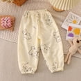thumbnail image 2 of Girls Sweatpants Lightweight Yoga Pants Athletic Joggers Casual Soft High Waisted Cuff,Stretchy 6-12 Months 12-24 Months 2T 3T 4T 5T 6T 7T 8T 9T Children Light Pink 4-5 Years, 2 of 4