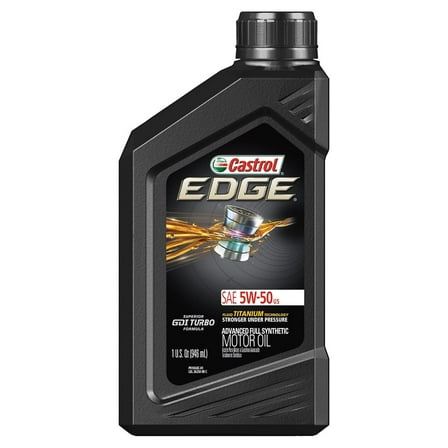 Castrol EDGE 5W-50 Advanced Full Synthetic Motor Oil, 1 Quart
