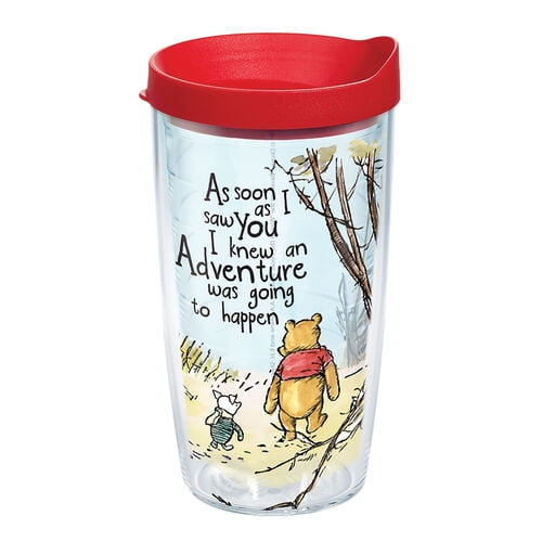 DISNEY MASON JAR Winnie the Pooh Drinking Glass Jars With Straw & Lid Gift NEW