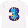 thumbnail image 4 of Inktastic 3rd Birthday Dinosaur Boy 3 Year Old Boys Long Sleeve Toddler T-Shirt, 4 of 5