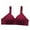Wine, variant on Ohufall Seamless Daily Bras for Women Sexy Solid Color Smoothing Wire-Free Gathering Push Up Underwear Bra Womens Soft Support Full Coverage Bras