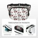 thumbnail image 5 of Fotbe Koi Fish Cangurera Cuadrada con Estampado de Doble Capa, Bolsa de Cintura Ajustable Mini para Hombres y Mujeres, 5 of 9