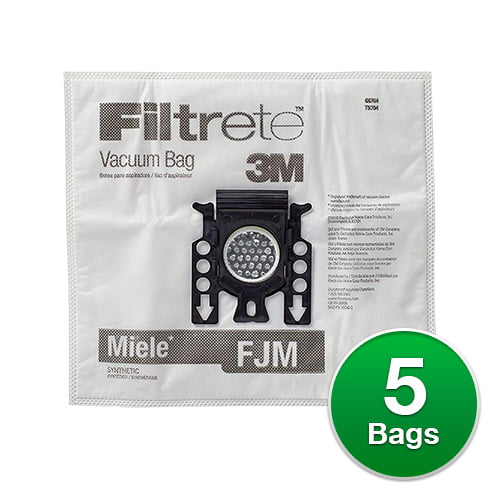 Pack of 5 Miele S4212 Plus Microfibre Vacuum Cleaner Dust Bags for sale online 