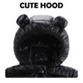thumbnail image 4 of BULLPIANO Infant Baby Girls Boys Zipper Puffer Jacket Bodysuits Coat Outfit Winter Warm Hooded Romper Snowsuit Windproof Outwear 0-18M, 4 of 8