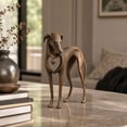 thumbnail image 6 of Vintage Dog Sculpture with Hanging Heart Charm, Antique Patina Resin Art Piece with Delicate Heart Detail for Adding Warmth to Any Space, 6 of 7