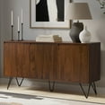 thumbnail image 4 of Hunter 60x18" Rectangle Contemporary Sideboard Buffet in Walnut Veneer, 4 of 7