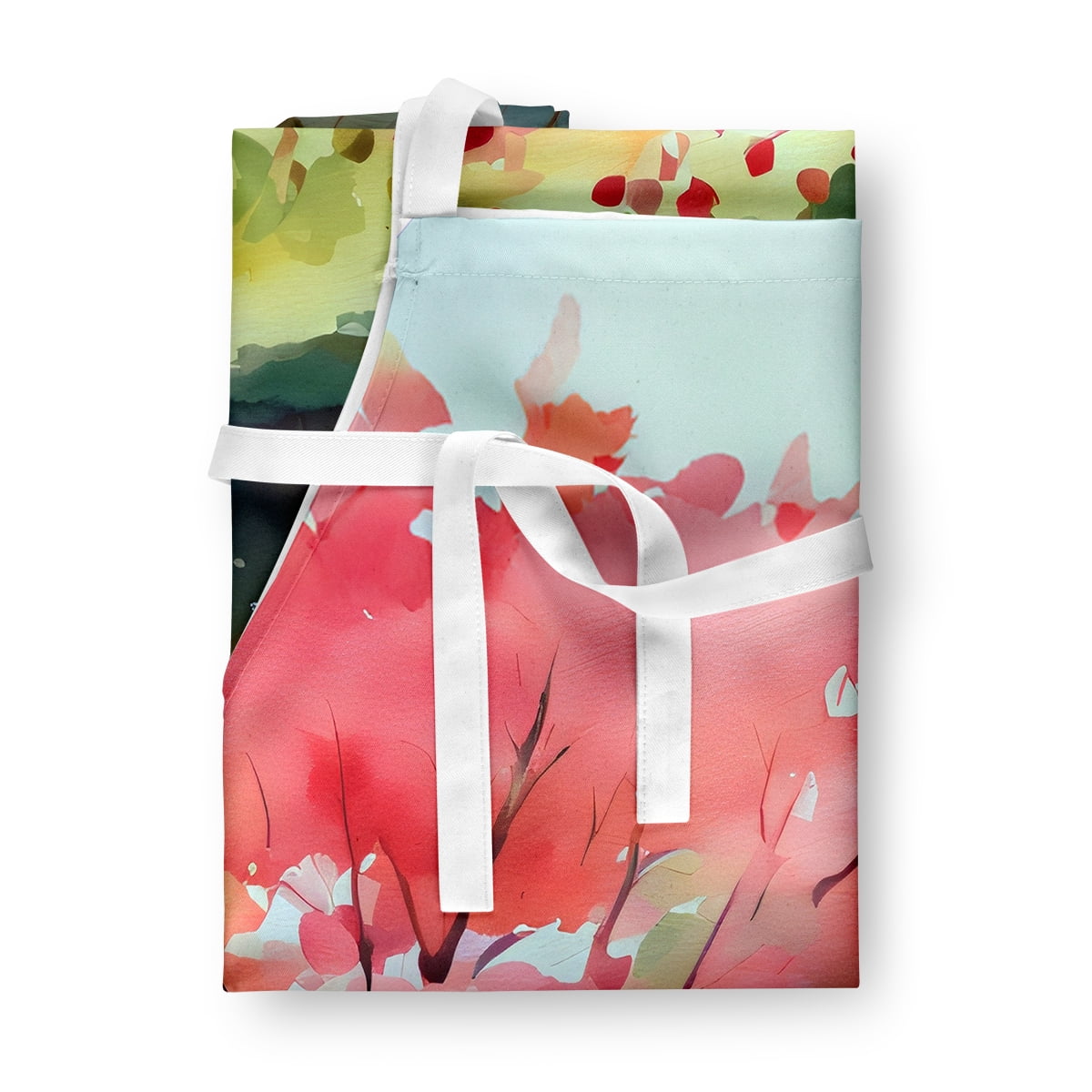 North Carolina Dogwoods in Watercolor Apron 27 in x 30 in