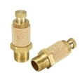 thumbnail image 1 of Unique Bargains Sintered Bronze Exhaust Muffler Top Adjustable G1/8 Air Muffler Air Flow Speed Controller Flow Control Muffler 2pcs, 1 of 3