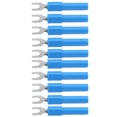 thumbnail image 1 of Fork Wire Connector, Reliable Spade Plug U Type High Strength Rugged Lightweight  For Multimeter Blue, 1 of 8