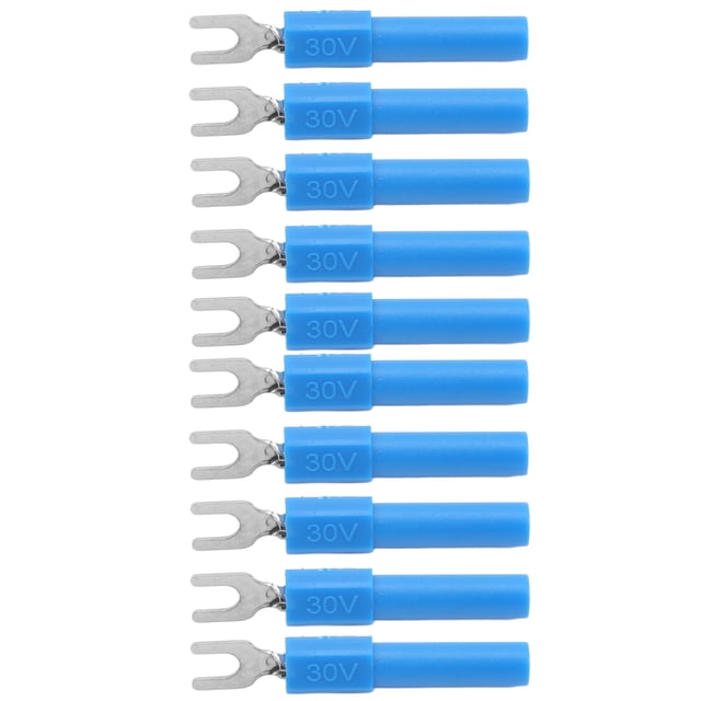 Fork Wire Connector, Reliable Spade Plug U Type High Strength Rugged Lightweight For Multimeter Blue