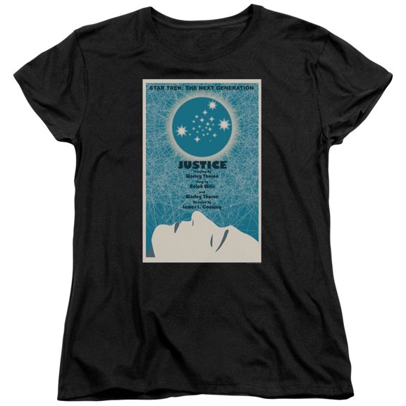 Star Trek Tng Season 1 Episode 8 Women's T-Shirt Black