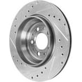 thumbnail image 5 of Detroit Axle - 2 Front Brake Rotors for 2003-2014 Volvo XC90, 2004 2005 2006 2007 2008 2009 2010 2011 2012 2013 Drilled Slotted Disc Brake Rotors Replacement : 12.91" inch Rotors, 5 of 7