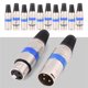 thumbnail image 2 of 5 pares de conector de Audio para micrófono XLR de 3 pines, conector macho y hembra, 2 of 8