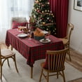 thumbnail image 6 of Lapalife Plaid Christmas Tablecloth Scottish Check Table Cover Furniture Protector for Christmas Decoration, 1 Pc, 6 of 6