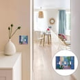 thumbnail image 7 of Yayeee Toggle Light Switch Wall Plate 2-Gang 4.56"x4.48" Decorative Outlet Cover, Purple Window, 7 of 7