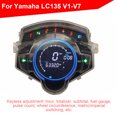 thumbnail image 2 of Instrumento de motocicleta Instrumento de calibre digital 10V-15V Indicador electrónico de RPM para Yamaha LC135 V2 V3, 2 of 4