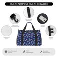 thumbnail image 4 of Fotbe Skull flower funny Bolsa de Viaje con Estampado, Bolsa de Fin de Semana para Mujer con Compartimento para Zapatos, Bolsa de Gimnasio con Bolsillo Húmedo, 4 of 7