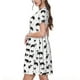thumbnail image 2 of Disketp Border Collie Dog para Vestido de Manga Corta para Mujeres, Vestidos de Verano para Mujeres, Casual y Holgado para la Playa, 2 of 6