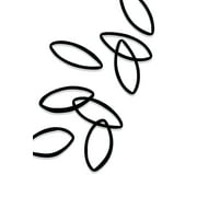 Gimme Fine Fit Ponytail Holder Hair Tie, Black, 20 Ct