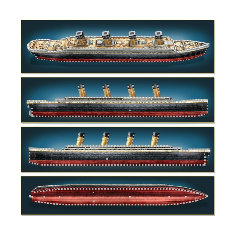 Wrebbit 3D - Titanic 440-Piece 3D Jigsaw Puzzle for Kids and