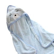 Baby Boys Girls Bath Wrap Towels Soft Coral Fleece Cartoon Animal Hooded Towels Sleeping Blanket