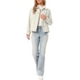 thumbnail image 2 of INSPIRE CHIC Corduroy Jacket for Women Casual Long Sleeve Fall Outerwear Button Down Shacket Jackets S Apricot, 2 of 6