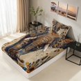 thumbnail image 5 of Erosebridal Elephant Twin Sheets, Folk Art Pattern Bedding, 3 Pieces 1 Flat Sheet 1 Fitted Sheet and 1 Pillowcase, 5 of 6