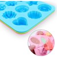 thumbnail image 3 of Food Grade Silicone Flowers Molds, Flowers And Heart Shape Non-Stick 3-Pack Silicone Molds (D-583-A), 3 of 5