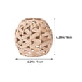 thumbnail image 2 of Milisten Boho Style Woven Lampshade Natural Hyacinth Light Fixture Cover Ceiling Light Pendant Lamp, 2 of 8