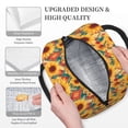 thumbnail image 3 of Xecao Diamond Bohemian Sunflower Lunch Bag , an insulated, reusable tote bag perfect for adults of all genders, ideal for work, office, picnics and beach trips, 3 of 6