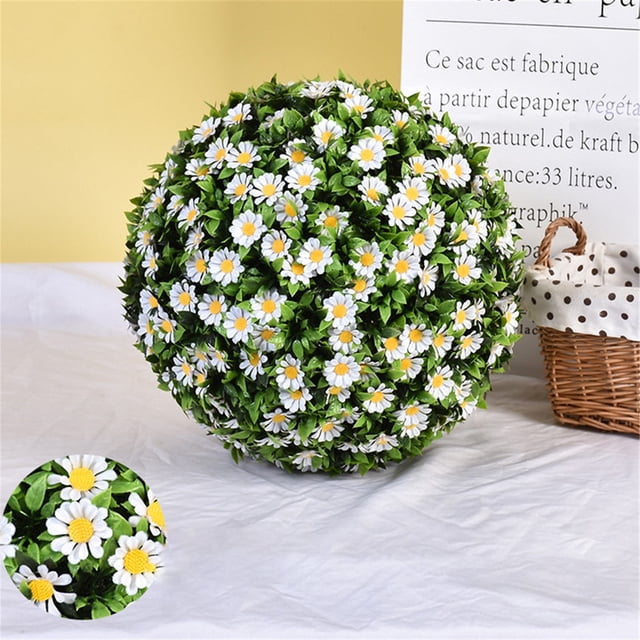 White Flower Ball Outer Diameter 45Cm U Plastic (2*Hemisphere)