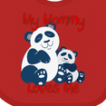 thumbnail image 4 of Inktastic My Mommy Loves Me Panda Boys or Girls Baby Bib, 4 of 4
