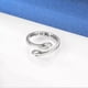 thumbnail image 4 of 925 Sterling Silver Hug Rings For Women I Love You Forever Hug Ring Adjustable Ring Jewelry Gift For Teen Girls Couples Hug Rings Handmade Silver Plat, 4 of 5