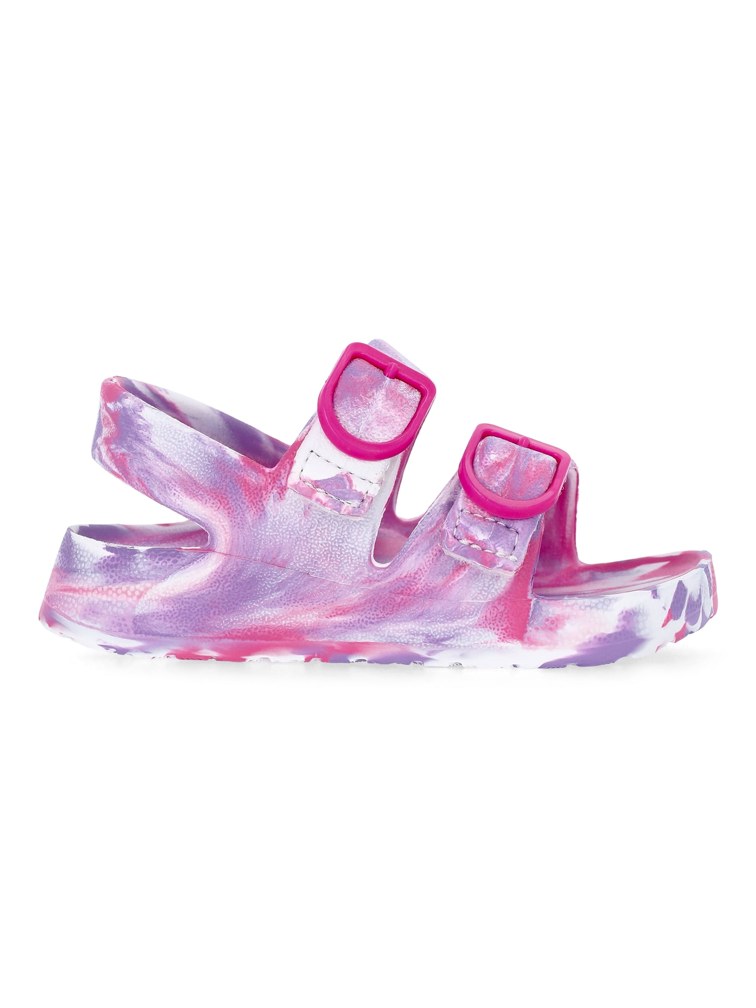 Wonder Nation Baby Girls Two Buckle Sandals