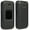 Black, variant on Case for Alcatel Smartflip / Go Flip 3, Nakedcellphone Protective Snap-On Cover [Grid Texture] for Alcatel Go Flip 3, Alcatel Smartflip Phone (2019) 4052R/4052C/4052W