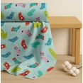thumbnail image 4 of Soimoi Green Cotton Cambric Fabric Socks & Gloves Folk Art Fabric Prints By Yard 42 Inch Wide, 4 of 7