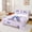 Purple Blue K, variant on Erosebridal Letter K Monogrammed Vintage Flowers Bed Sheets 4pcs For Kids Girls,Teens Princess Elegant Flying Butterflies King Sheets,Breathable Home Decor