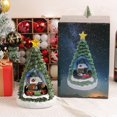 thumbnail image 3 of CM-TOP | Árbol de Navidad Artificial | Adorno Escritorio la Tienda | Mini árbol Navidad | Caja De Música Navideña | con USB y batería, Doble Fuente de alimentación | Luces RGB, 3 of 4