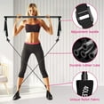 thumbnail image 4 of Pilates Bar Kit with Resistance Bands,Pilates Bar with Stackable Bands Workout Equipment for Legs,Hip,Waist and Arm,Exercise Fitness Equipment for Women & Men Home Gym Yoga Pilates, 4 of 7