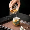 thumbnail image 3 of CNV Premium Gold-Washed Porcelain Teacup Set with Imperial Dragon Motif, Luxury Handcrafted Ceramic Master Cups for Tea Ceremony, 3 of 5